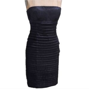 Marvin Richards black strapless dress